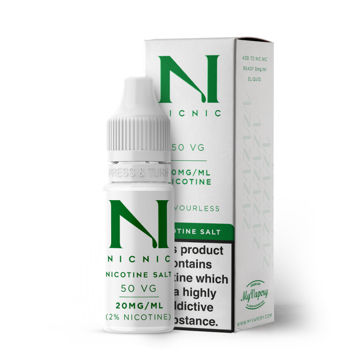 Nic Nic Salt Shot 10ml Nicotine Shot 20mg/ml 50/50 VG/PG
